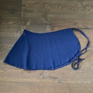 Navy Mirella Wrap Dance Skirt